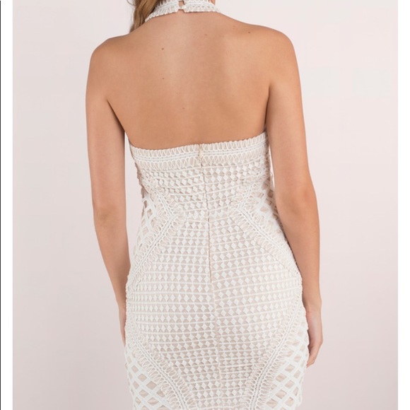 White Lace Bodycon DRESS (XS) - Picture 5 of 5